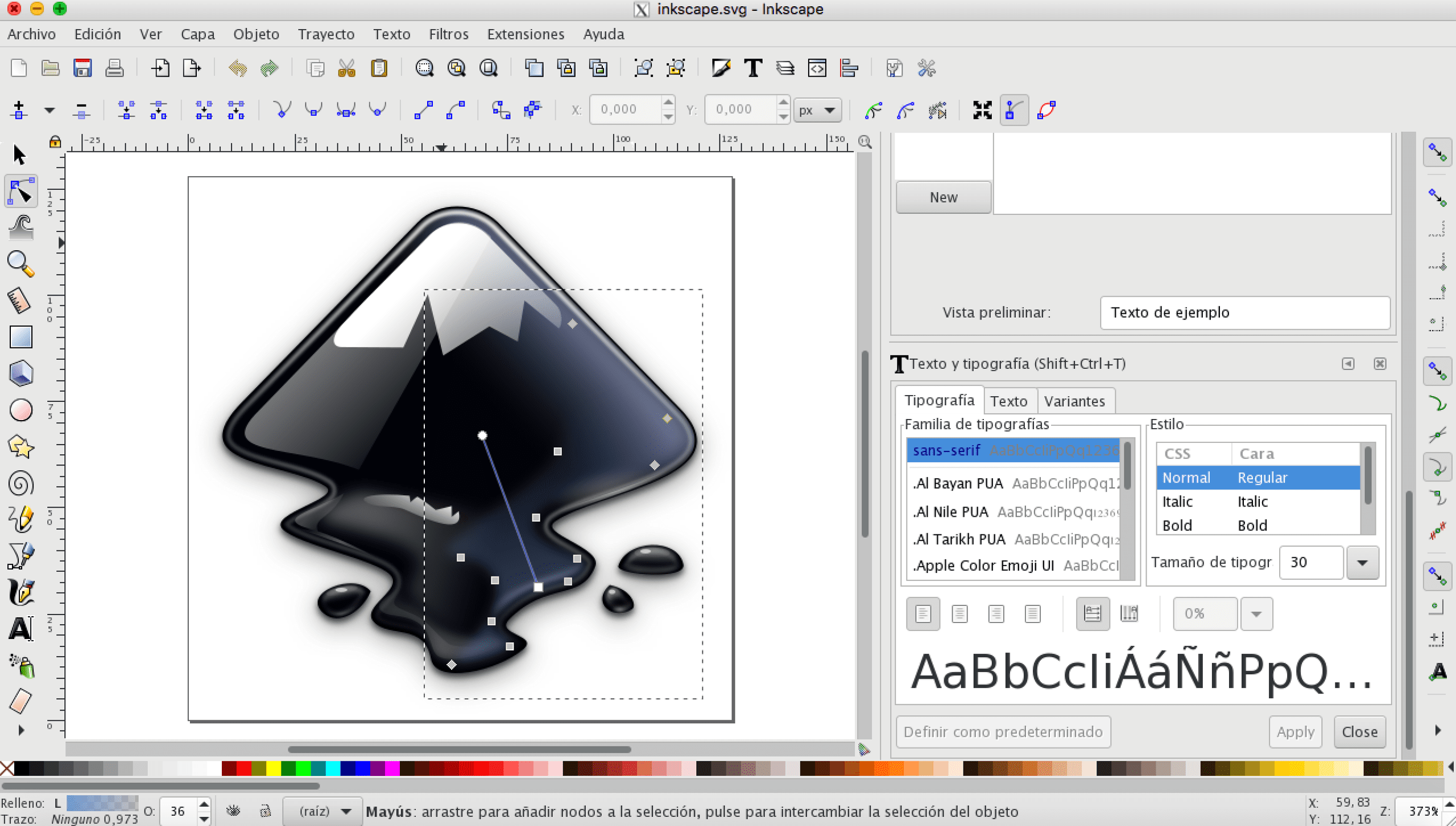 Как в inkscape растровую картинку в векторную